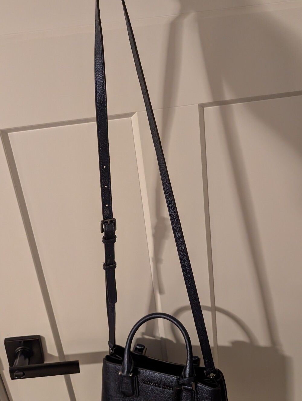 Michael Kors Blue Leather Crossbody Handbag